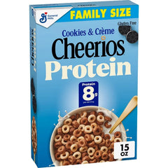 Cheerios Protein Cookies & Cream Family Size Cereal - 15oz