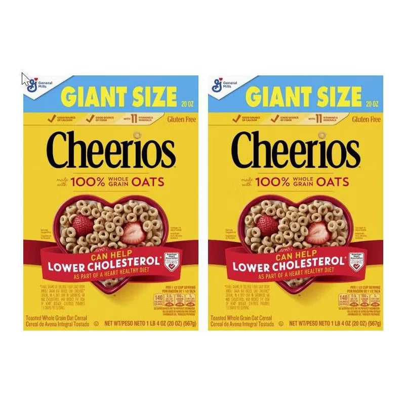 General Mills Cheerios 2 Pack/20oz Each Breakfast Cereal