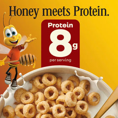 Cheerios Protein Gluten Free Honey Nut Family Size Breakfast Cereal - 14oz