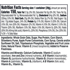 Cheerios Gluten Free Strawberry Protein Breakfast Cereal Cup - 1.4oz