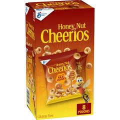 Cheerios Gluten Free Honey Nut Breakfast Cereal Pouches - 8ct